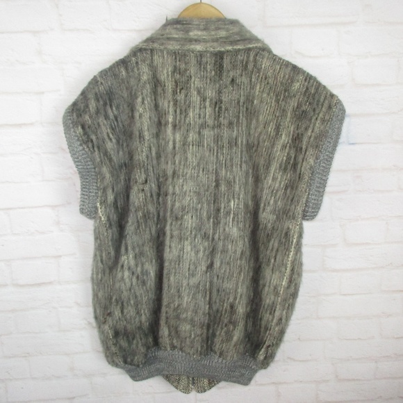 Vintage Wool Tweed 2 in One Zip Off Sleeves Coat - Picture 3 of 8
